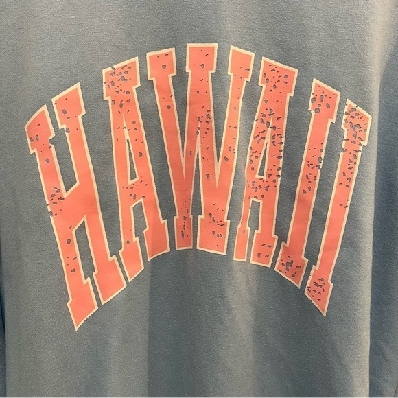 shein Hawaii eggshell blue sweatshirt like new - Picture 7 of 7